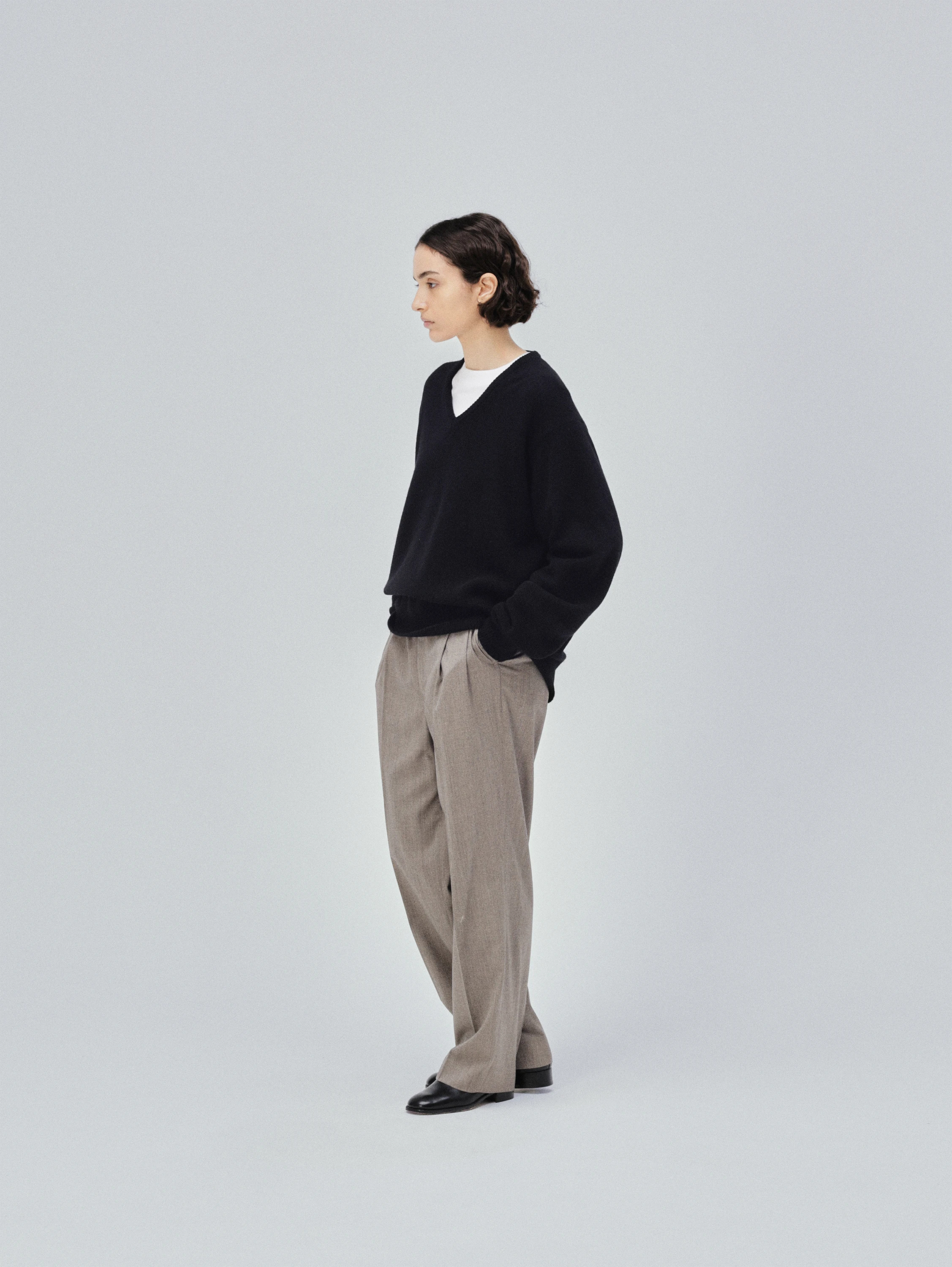 KAPTAIN SUNSHINE(キャプテンサンシャイン) |Lambswool V-neck Pullover