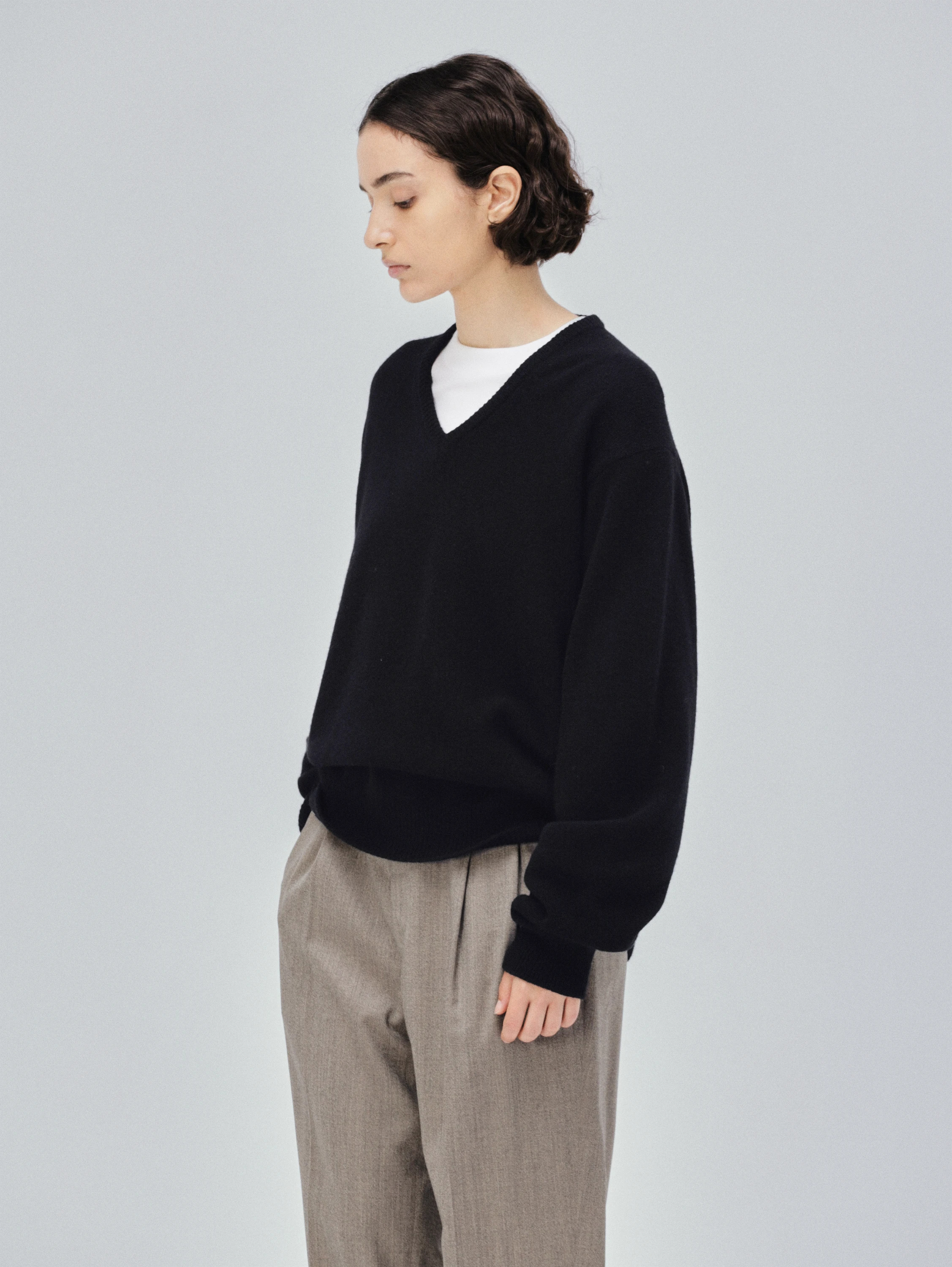KAPTAIN SUNSHINE(キャプテンサンシャイン) |Lambswool V-neck Pullover