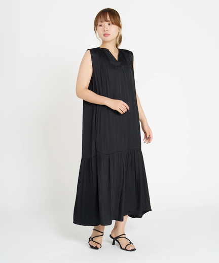 割繊ツイルティアードワンピース